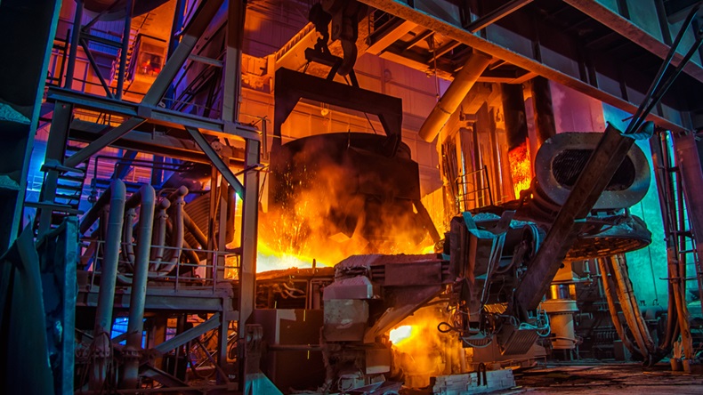 Steel-making workshop