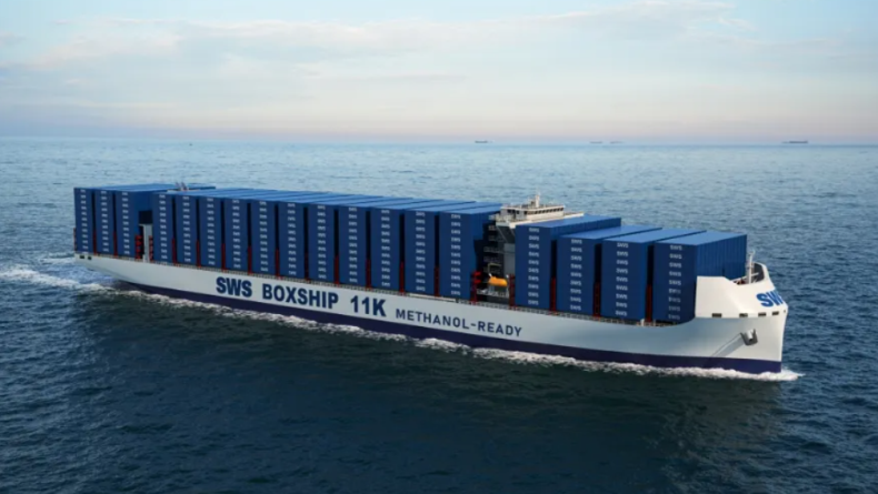 X-Press Feeders 11,000 teu containership digital mock-up