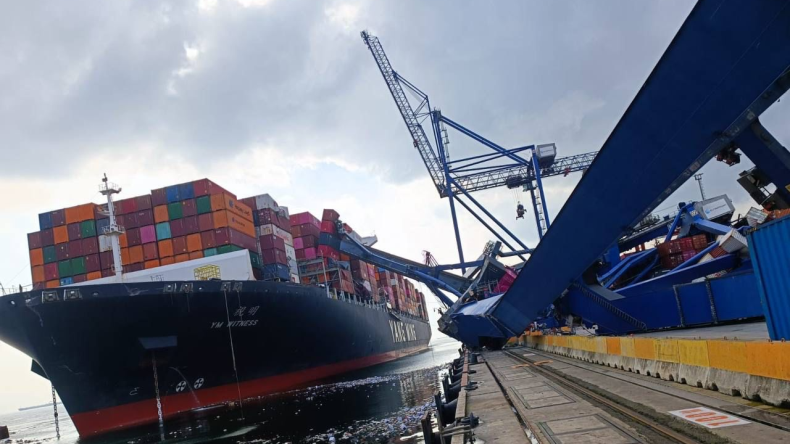 Yang Ming boxship knocks down three cranes at Turkish port of Evyap ...