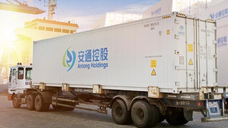 Image showing an Antong Holdings container on a lorry.