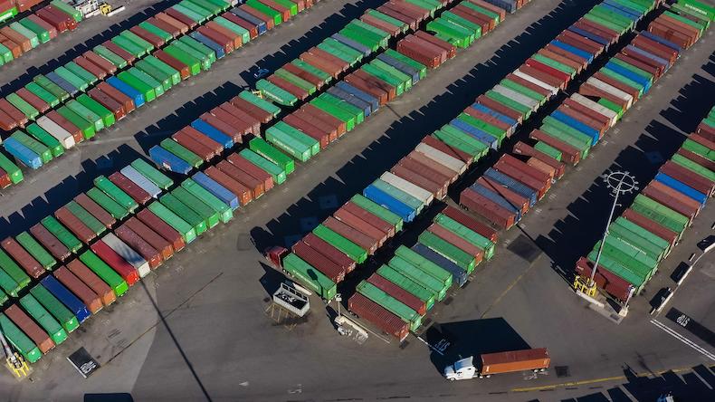 Containers at LA-Long Beach