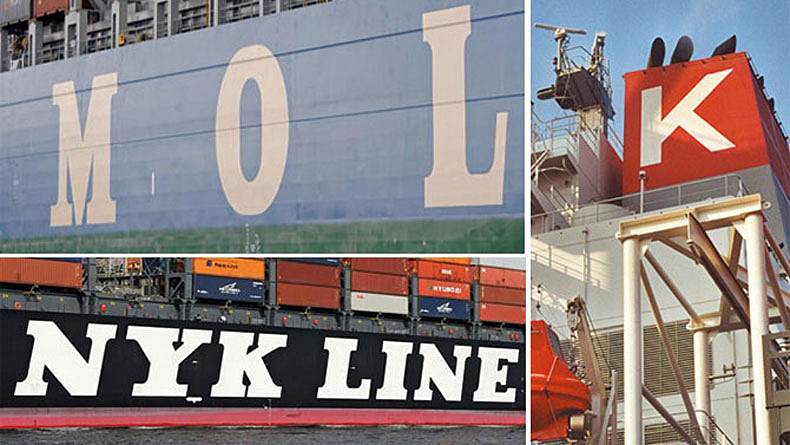 NYK MOL and K Line composite