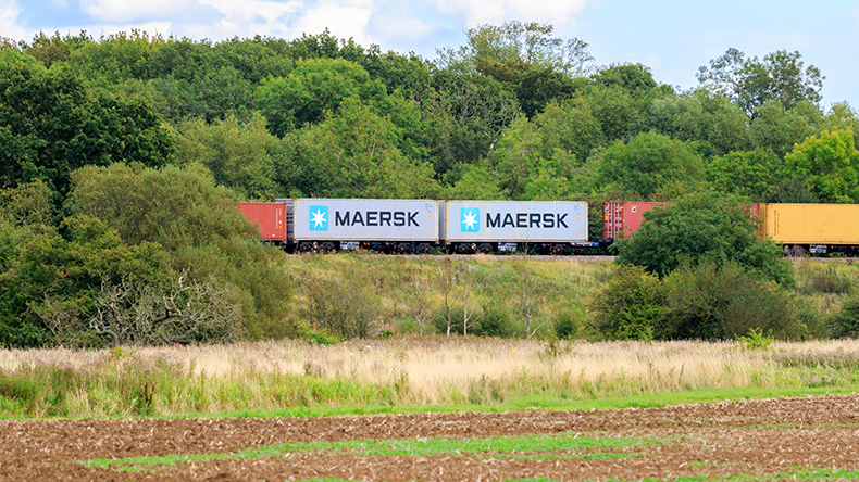  Shipping containers transported by rail in UK