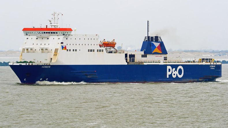 January 2022: The passenger ro-ro Norbank at Rotterdam. Built 1993 by Van der Giessen-De Noord Shipbuilding, (now IHC Krimpen Shipyard) at Netherlands, 312 teu, 6,791 dwt, IMO 9056583, Flag Netherlands. As of January 2022, Lloyd’s List Intelligence gives beneficial owner and commercial operator both as The Peninsular and Oriental Steam Navigation Company, technical manager P&O Ferries Holdings Limited, with registered owner P&O European Ferries (Irish Sea) Limited