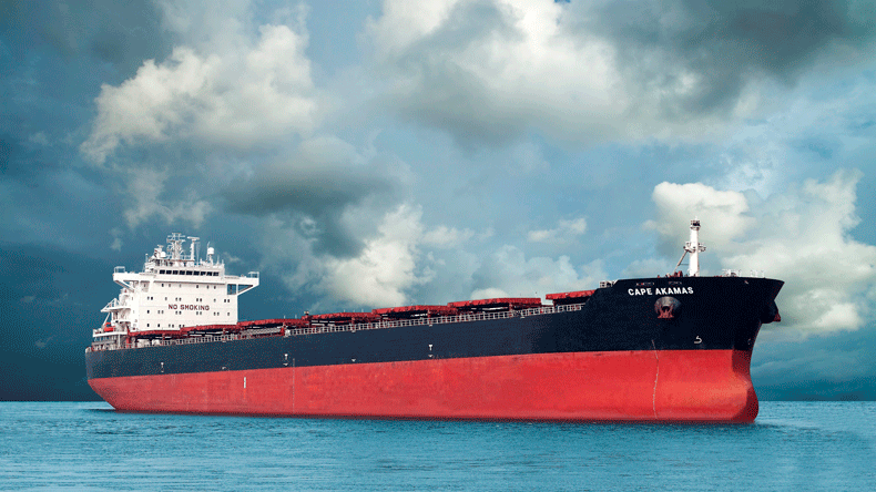 The 79,454 dwt Cape Akoumas, part of the Lomar Shipping bulker fleet