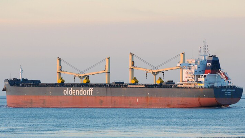 Dry bulker Gerdt Oldendorff at sea