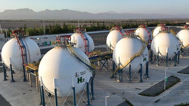 Hydrogen electrolyser plant in China