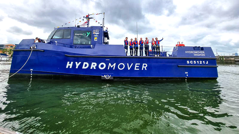 Yinson GreenTech electric cargo vessel in Singapore