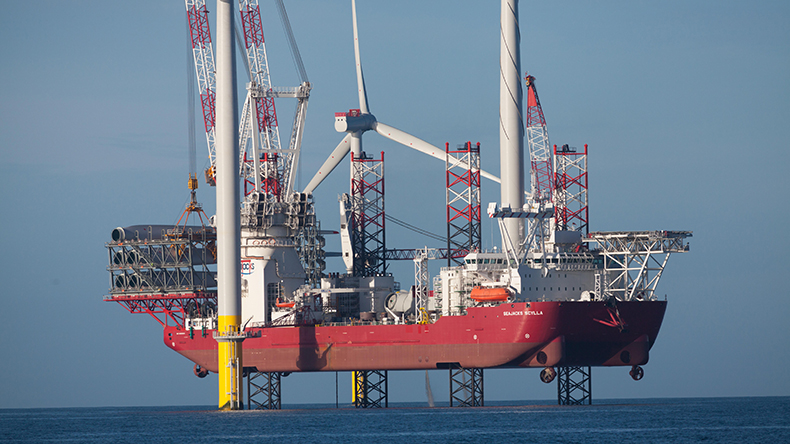 Wind turbine installation vessel Seajacks Scylla