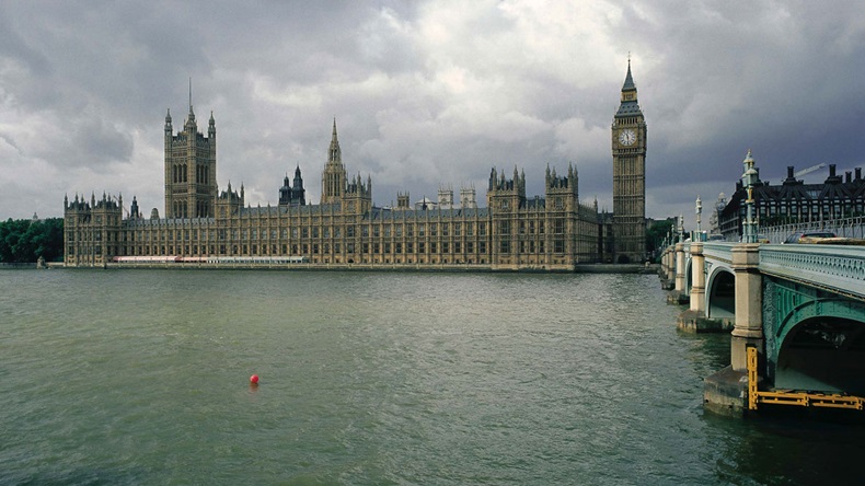 UK parliament and Westminster Bridge