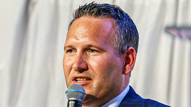 Avance Gas CEO Oystein Kalleklev speaking at a conference