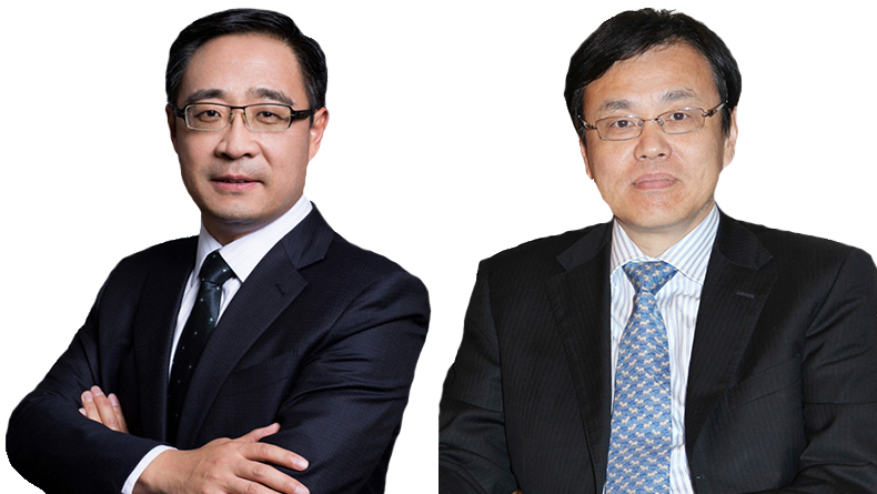 Zhao Guicai, chief executive, ICBC Financial Leasing and Chen Min, chairman, Bocomm Financial Leasing