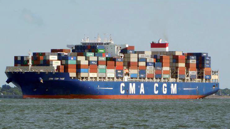 CMA CGM Tage at sea