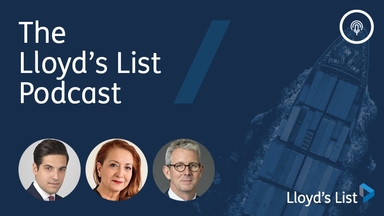 Lloyd’s List podcast (from left): Gallagher’s Alex Vullo, Aphentrica’s Anna Vourgos and UK Club’s William Beveridge
