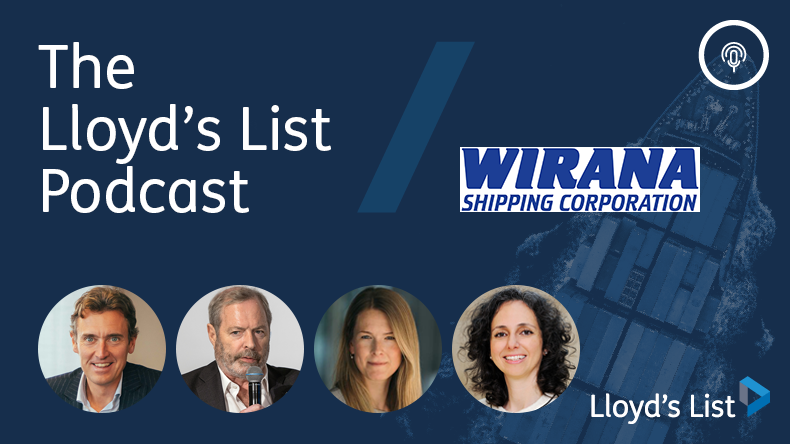 Lloyd’s List podcast with Wirana Shipping logo