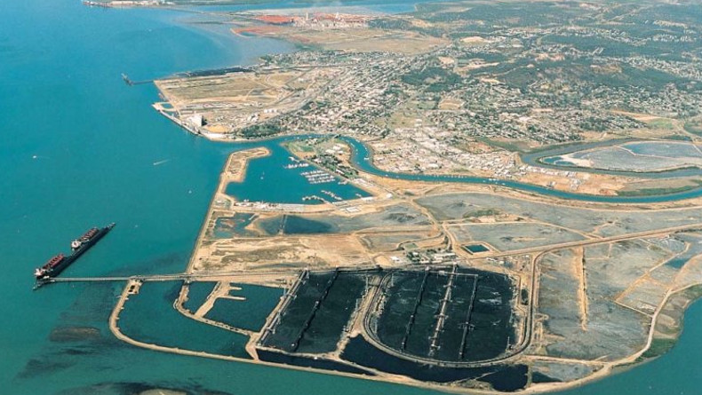 Australia Port of Gladstone aerial
