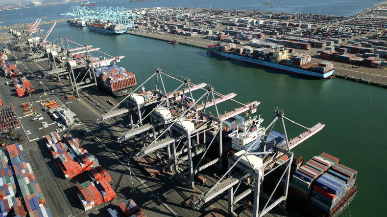Port of LA Pier 300-400 and container terminals