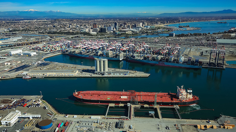 7 May 2020 story Port of Long Beach oil terminal Credit: Port of Long Beach