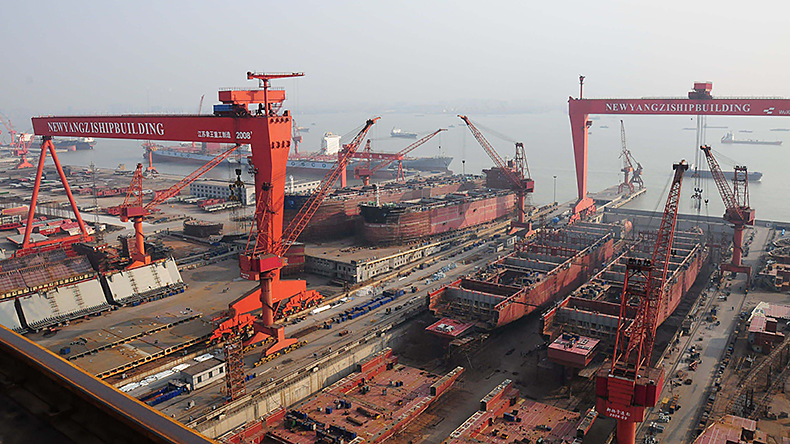 Yangzijiang Shipbuilding yard in China