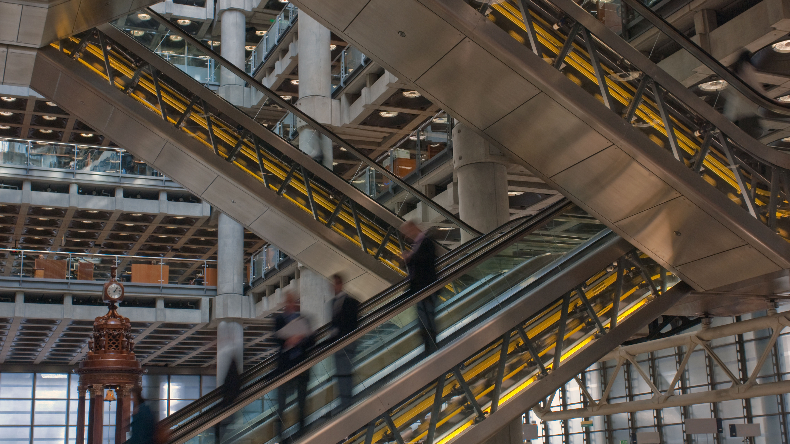 Lloyds of London escalator