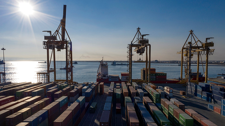 Thessaloniki container terminal. Credit: ThPA S.A.