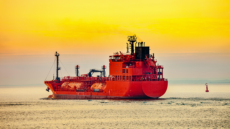LPG Tanker ship at sunrise. Dariusz Kuzminski / Alamy Stock Photo