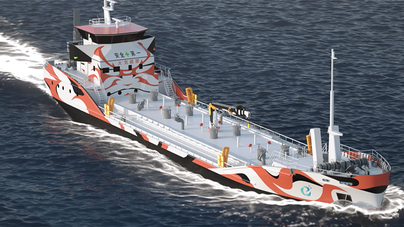 Impression of future Asahi battery-operated tanker