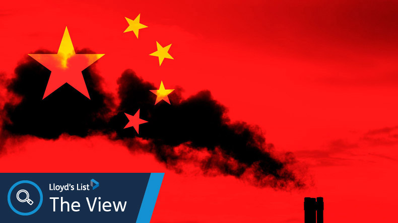 China emissions - The View for 22/04/2022. Orignal: Islandstock / Alamy Stock Photo