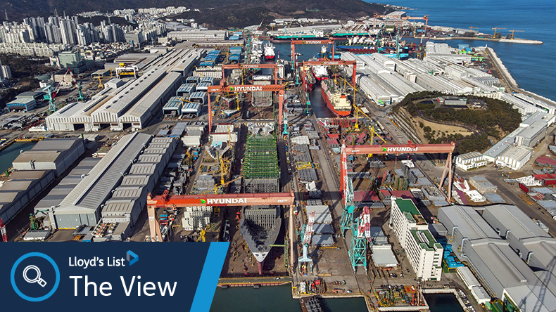 Overview of HD Hyundai Heavy Industries shipyard