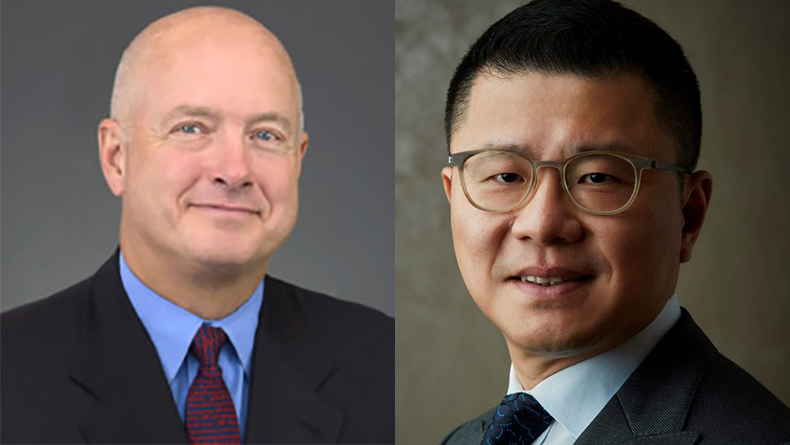 David Sokol, chairman (left) and Bing Chen, chief executive, Seaspan