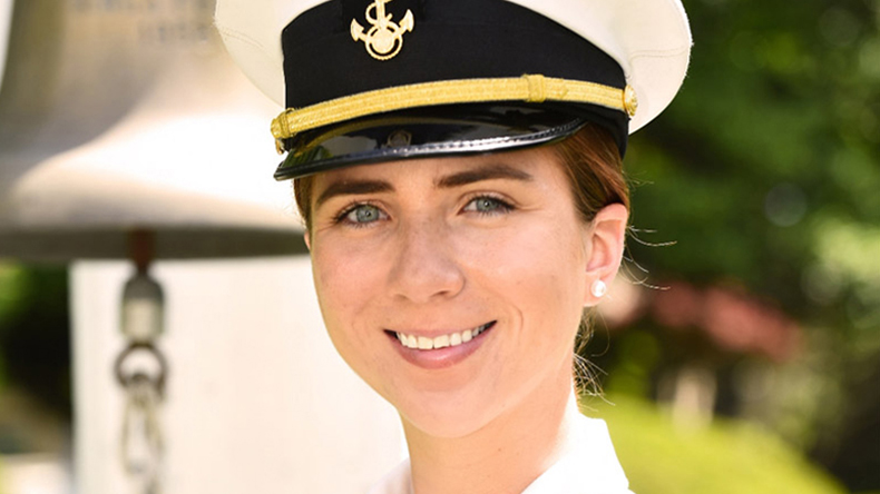 Hope Hicks, US Merchant Marine Academy graduate (known as "Midshipman-X")