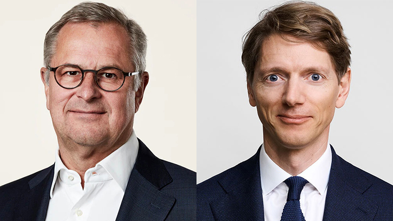 Søren Skou, left, and Robert Uggla, AP Moller Holding/AP Moller-Maersk