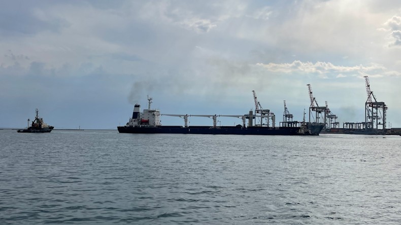 Odesa port Razoni bulker leaving